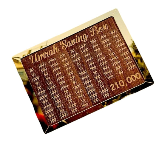 Wooden Umrah Saving Box